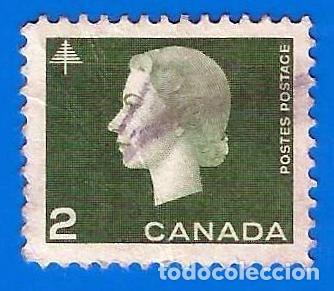 Francobolli: Canada. 1963. Scott # 402. Reina Isabel II. Arboles