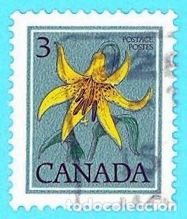 Sellos: Canada. 1979. Scott # 783. Flores. Lirio canadiense
