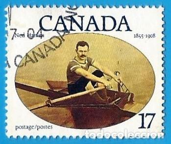Sellos: Canada. 1980. Scott # 862. Ned Hanlan. Remero