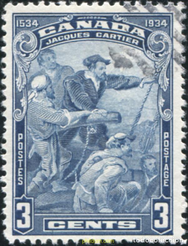 Selos: 796755 USED CANADA 1934 4 CENTENARIO DE LA LLEGADA DE JACQUES CARTIER A CANADA