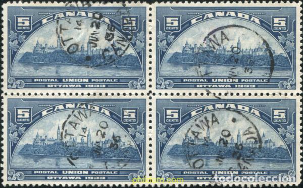 Selos: 796767 USED CANADA 1933 CONGRESO DE LA UNION POSTAL UNIVERSAL, EN OTTAWA