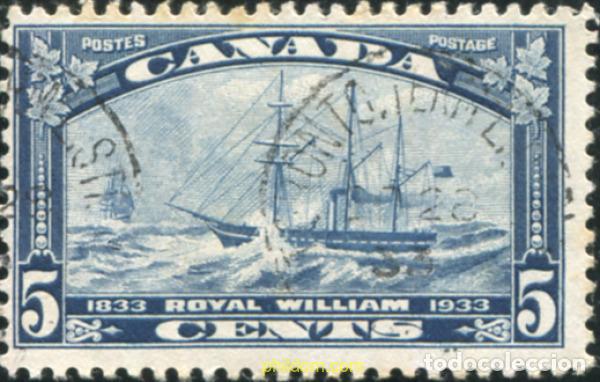 Selos: 796753 USED CANADA 1933 CENTENARIO DE LA 1&ordf; TRAVESIA DEL ATLANTICO POR BARCO A VAPOR