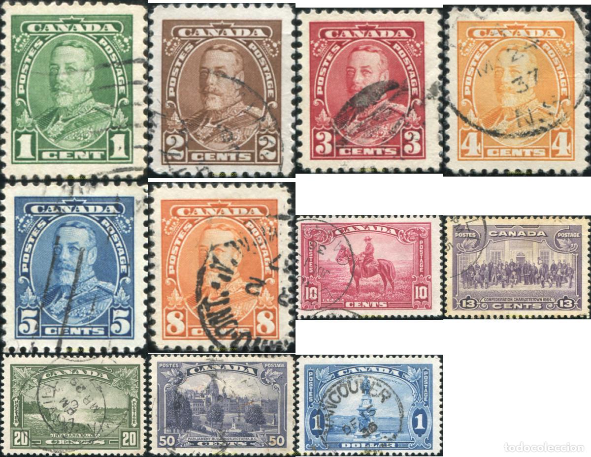 Selos: 796769 USED CANADA 1935 REY GEORGE V Y VISTAS