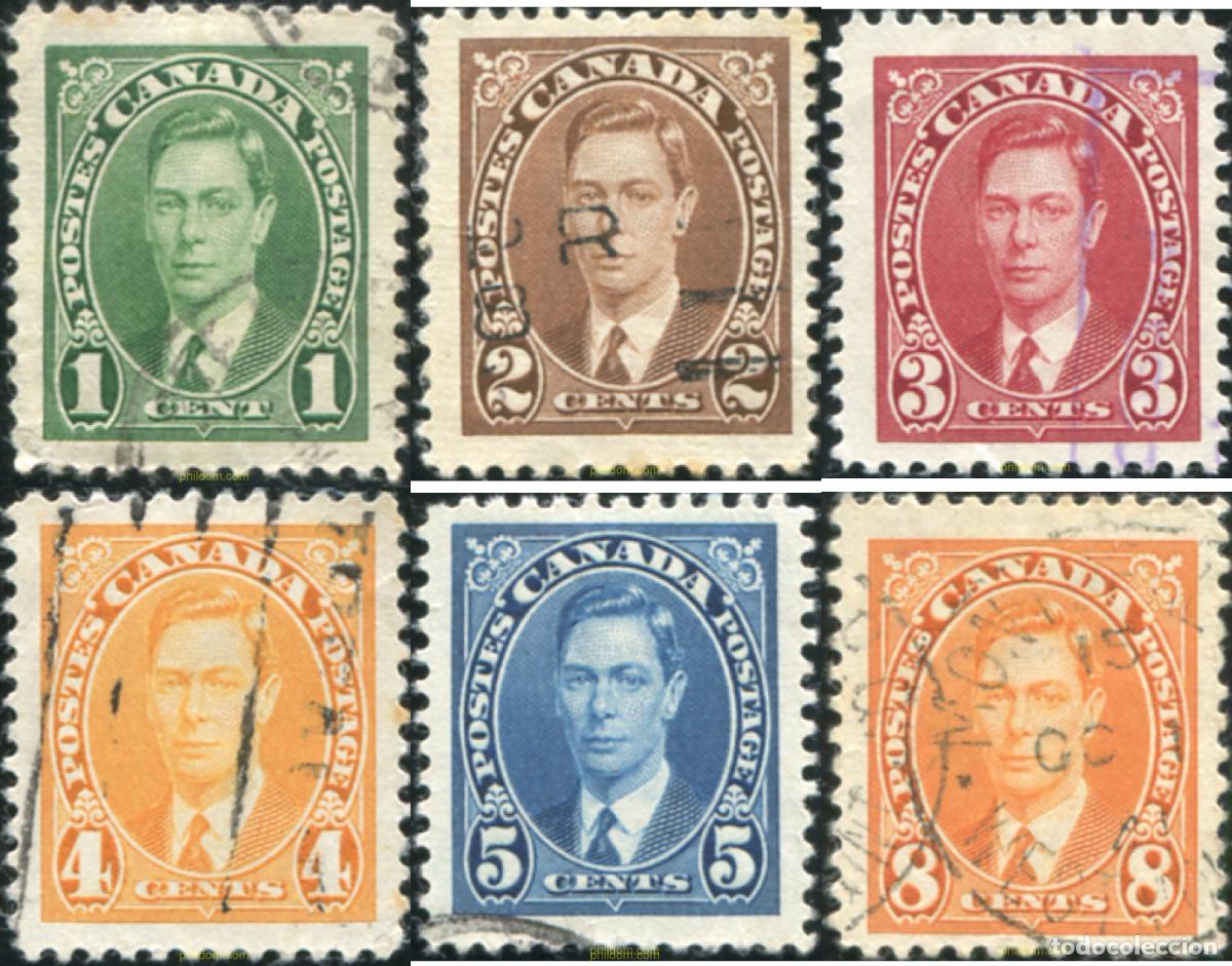 Timbres: 796823 USED CANADA 1937 REY GEORGE VI