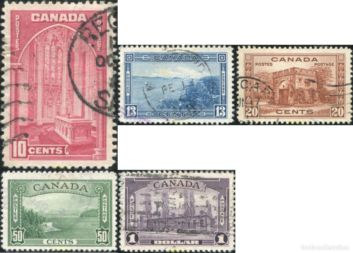 Timbres: 796824 USED CANADA 1938 VISTAS