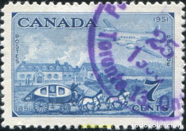 Timbres: 796837 USED CANADA 1951 CENTENARIO DEL SELLO CANADIENSE