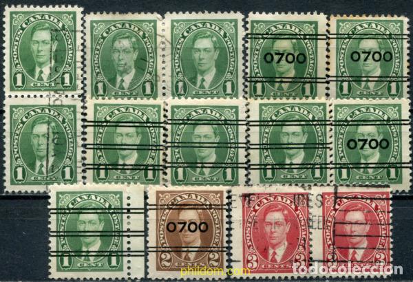 Francobolli: 796846 USED CANADA 1937 REY GEORGE VI