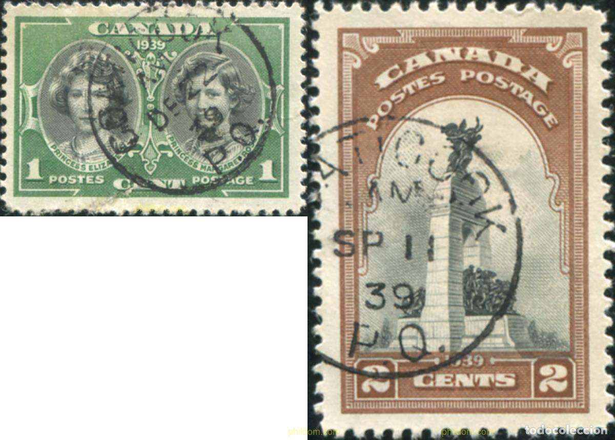 Francobolli: 796856 USED CANADA 1939 VISITA REAL