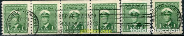 Selos: 796871 USED CANADA 1942 PRO AYUDAS DE GUERRA
