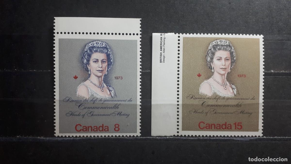 Sellos: CANAD&Aacute;. A&Ntilde;O 1973. **. YVERT 503/4