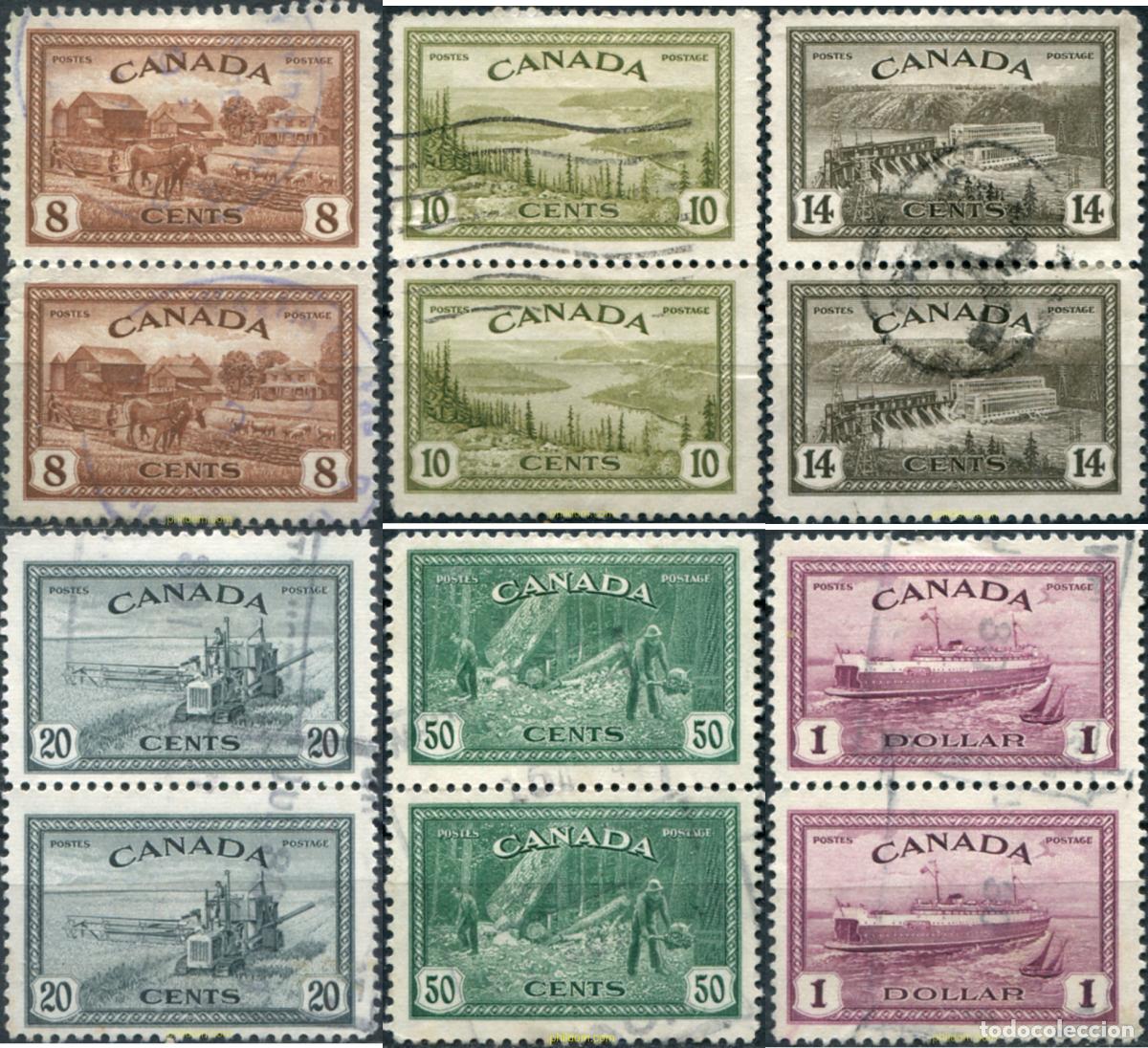 Sellos: 797111 USED CANADA 1946 COMMEMORACION DEL RETORNO A LA ECONOMIA