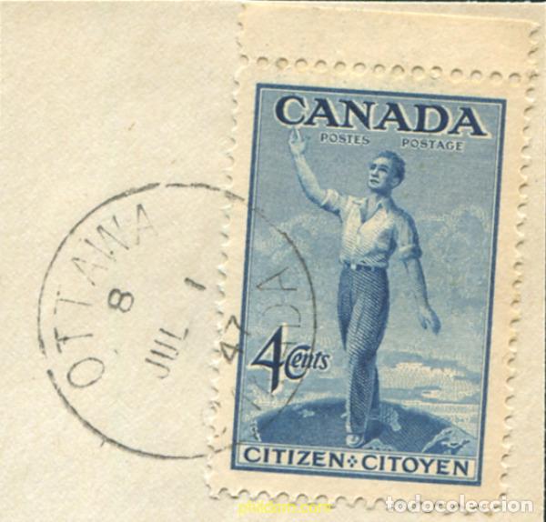 Sellos: 797117 USED CANADA 1947 PROCLAMACION DE LA CIUDADANIA CANADIENSE Y 80 ANIVERSARIO DE LA CONFEDERACI