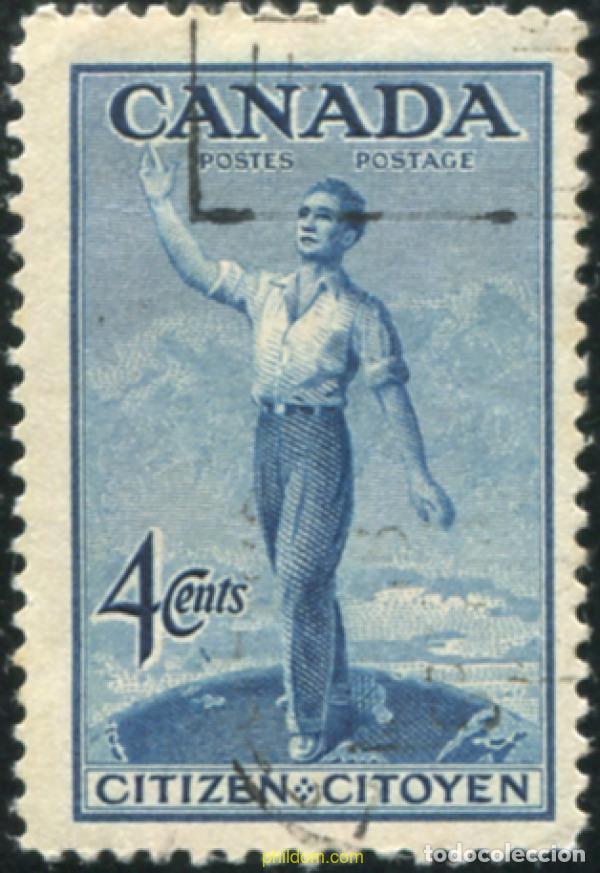 Sellos: 797116 USED CANADA 1947 PROCLAMACION DE LA CIUDADANIA CANADIENSE Y 80 ANIVERSARIO DE LA CONFEDERACI