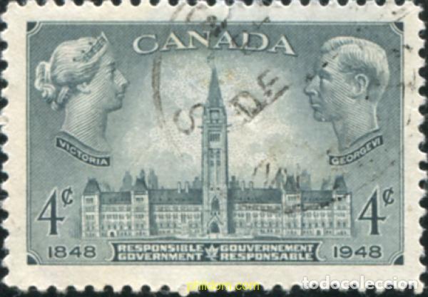 Sellos: 797121 USED CANADA 1948 CENTENARIO DEL GOBIERNO AUTONOMO
