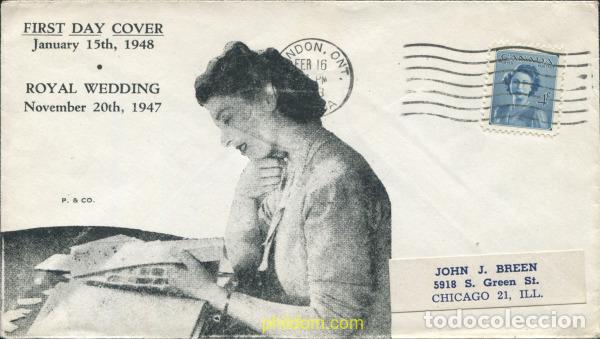 Sellos: 797125 USED CANADA 1948 BODA DE LA PRINCESA ISABEL