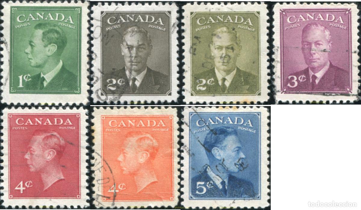 Sellos: 797127 USED CANADA 1949 REY GEORGE VI