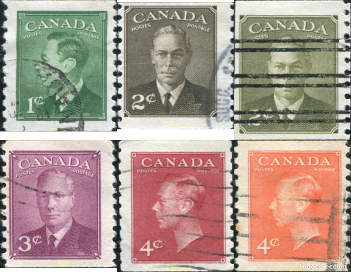 Sellos: 797129 USED CANADA 1949 REY GEORGE VI