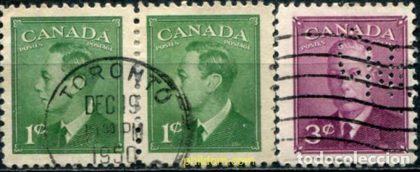 Sellos: 797137 USED CANADA 1949 REY GEORGE VI