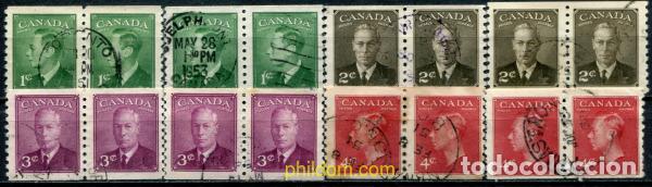 Sellos: 797136 USED CANADA 1949 REY GEORGE VI