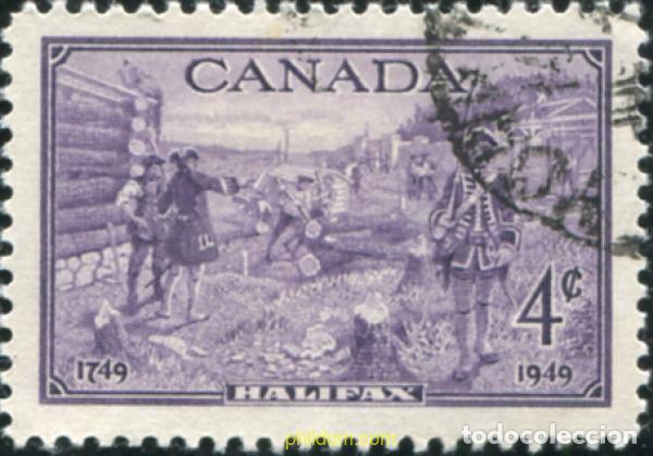 Sellos: 797123 USED CANADA 1949 BICENTENARIO DE LA FUNDACION DE HALIFAX