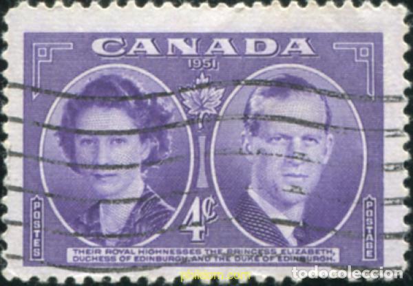 Sellos: 797164 USED CANADA 1951 VISITA DE LA PRINCESA ISABEL Y EL DUQUE DE EDIMBURGO