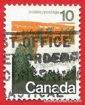 Sellos: Canada. 1972. Scott # 596. Bosque. Canada Central - Foto 1