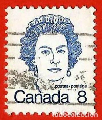 Sellos: Canada. 1973. Scott # 593. Reina Isabel II