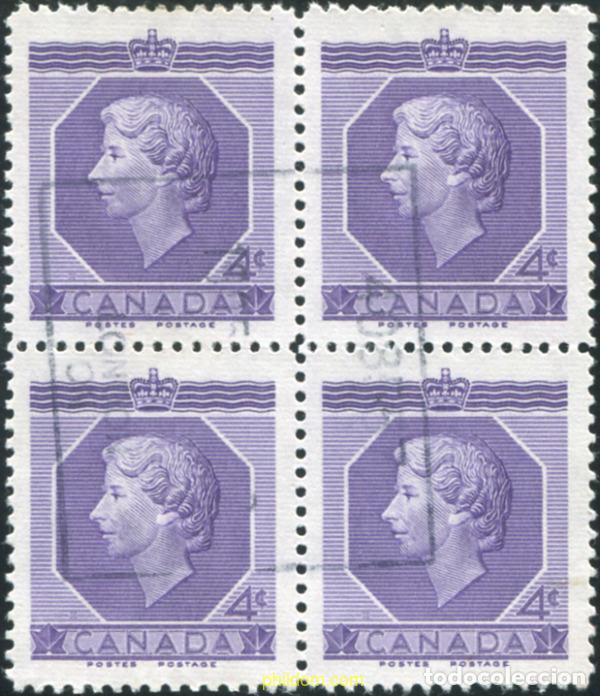 Sellos: 797238 USED CANADA 1953 COMMEMORACION DEL CORONAMIENTO DE ISABEL II