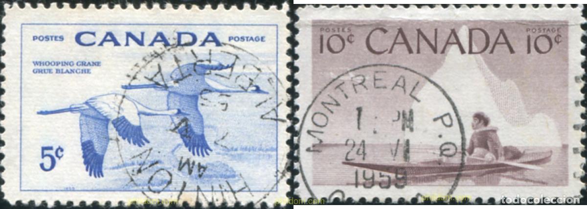 Sellos: 797239 USED CANADA 1955 SEMANA DE LA PRESERVACION DE LA FAUNA SALVAJE