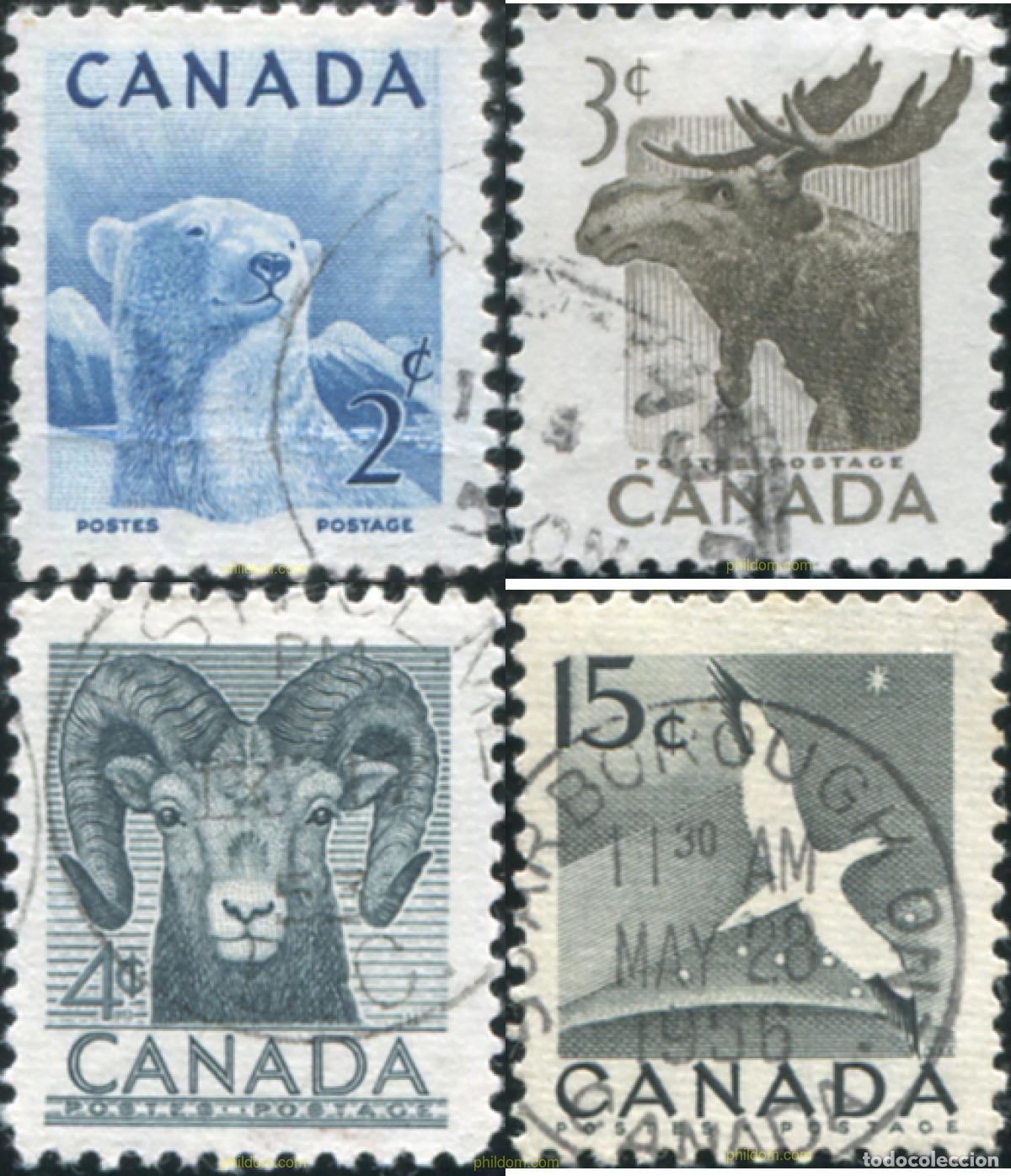 Sellos: 797241 USED CANADA 1953 SEMANA DE LA PRESERVACION DE LA FAUNA SALVAJE