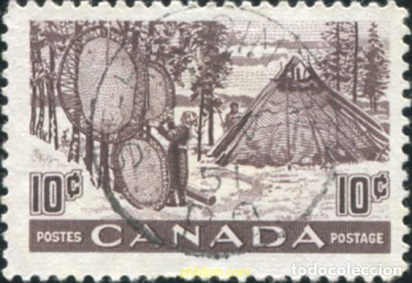 Sellos: 797244 USED CANADA 1950 INDUSTRIAS NACIONALES