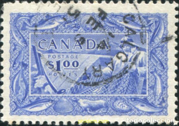 Sellos: 797245 USED CANADA 1951 FAUNA MARINA