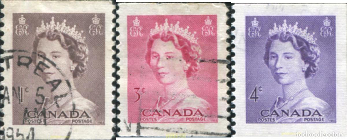 Sellos: 797264 USED CANADA 1953 ISABEL II - Foto 1