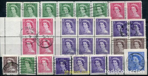 Sellos: 797268 USED CANADA 1953 ISABEL II
