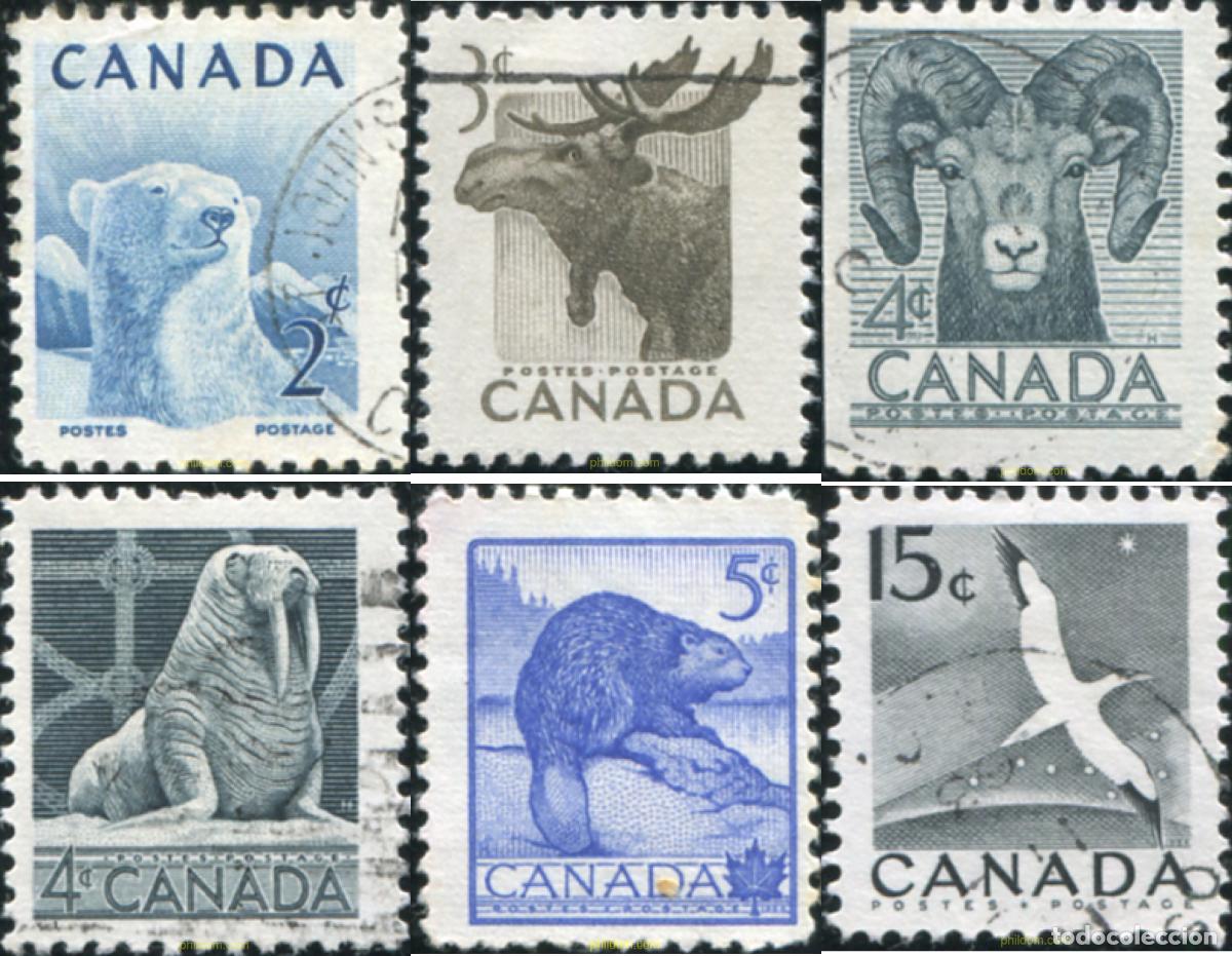 Sellos: 797271 USED CANADA 1953 SEMANA DE LA PRESERVACION DE LA FAUNA SALVAJE
