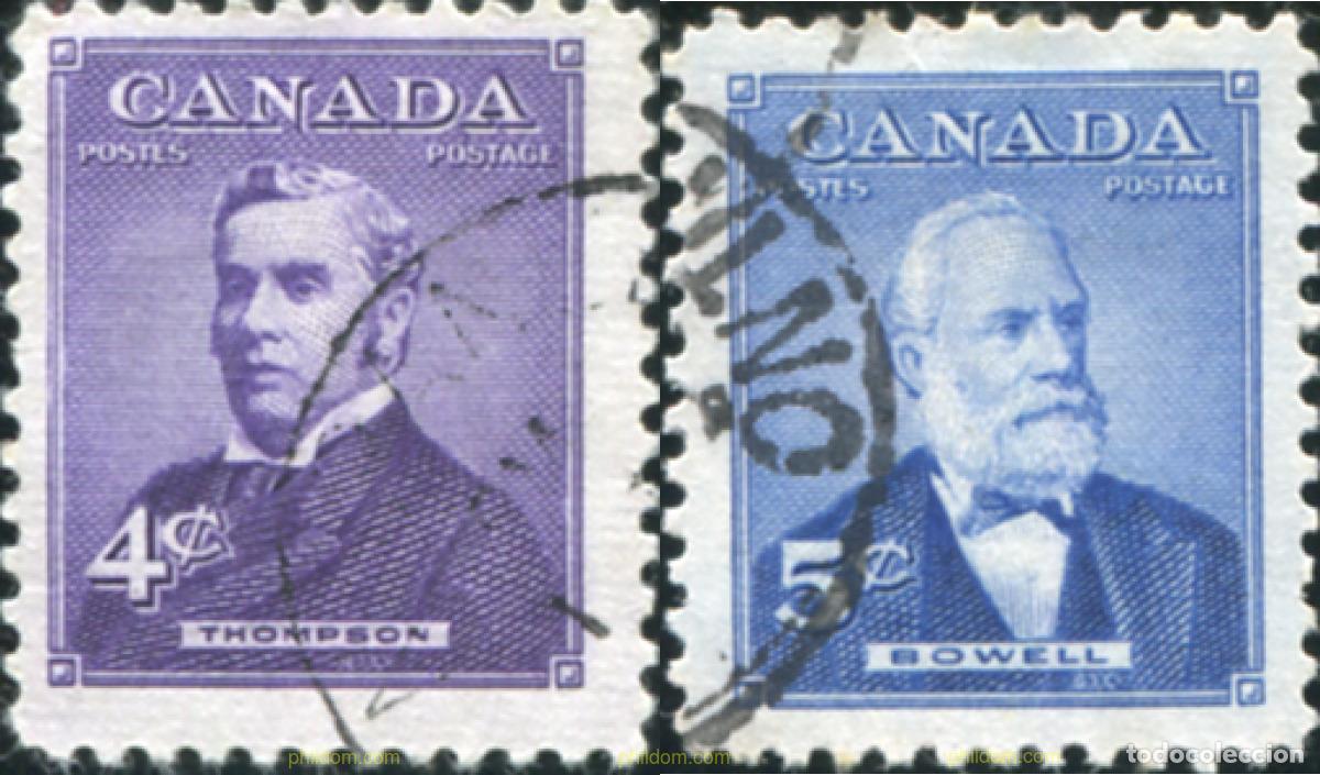 Sellos: 205498 USED CANADA 1954 PRIMEROS MINISTROS