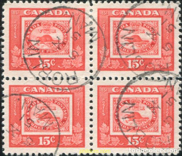 Sellos: 797370 USED CANADA 1951 CENTENARIO DEL SELLO CANADIENSE