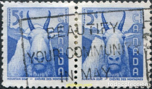 Sellos: 797379 USED CANADA 1955 SEMANA DE LA PRESERVACION DE LA FAUNA SALVAJE