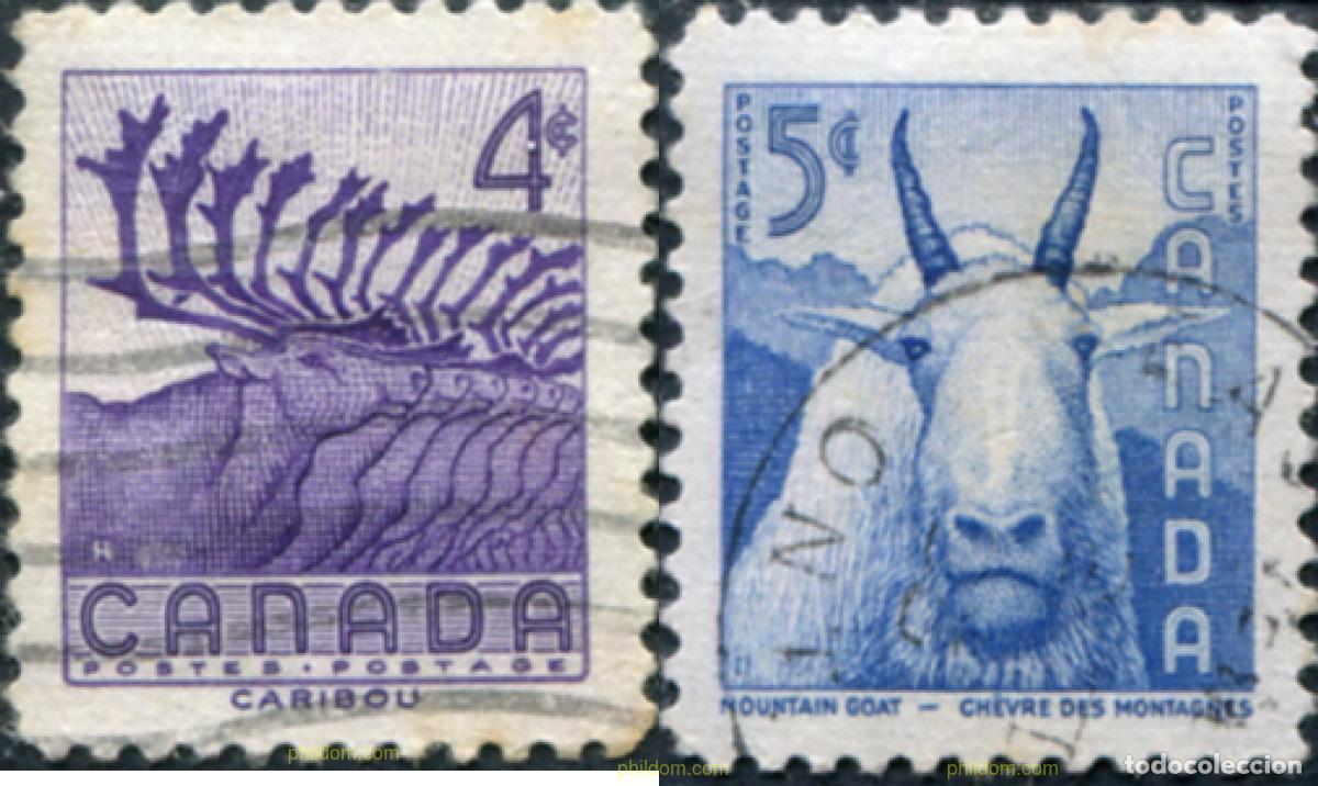Sellos: 797378 USED CANADA 1955 SEMANA DE LA PRESERVACION DE LA FAUNA SALVAJE