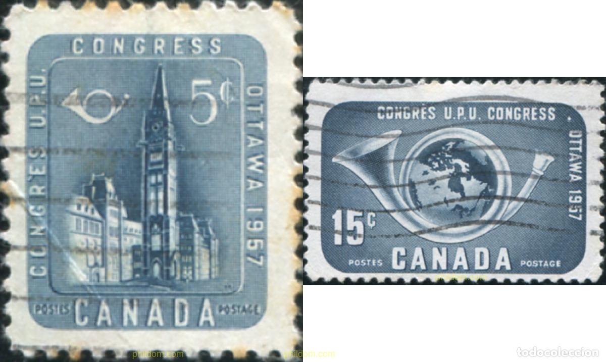 Sellos: 797388 USED CANADA 1957 CONGRESO DE LA UPU, EN OTTAWA