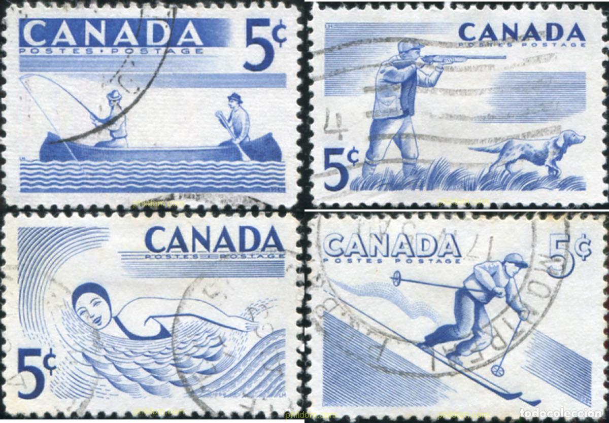 Sellos: 797386 USED CANADA 1957 DEPORTES AL AIRE LIBRE