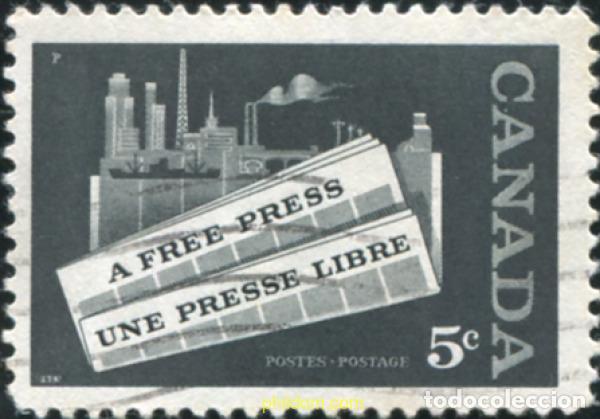 Sellos: 797391 USED CANADA 1958 50 ANIVERSARIO DE LA PRENSA LIBRE DE CANADA