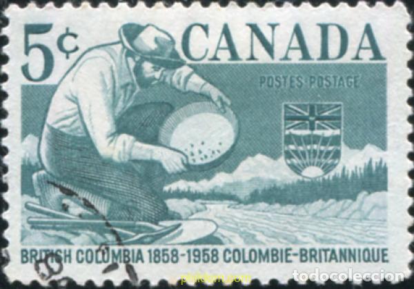 Sellos: 797392 USED CANADA 1958 CENTENARIO DE LA COLONIA BRITANICA