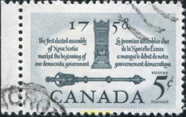 Sellos: 679445 USED CANADA 1958 BICENTENARIO DE LA 1&ordf; ASAMBLEA DE LA NUEVA ESCOCIA