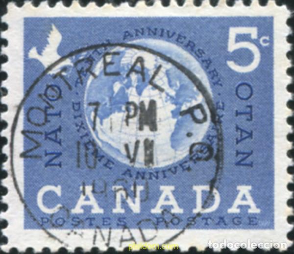 Sellos: 797399 USED CANADA 1959 10 ANIVERSARIO DE LA OTAN