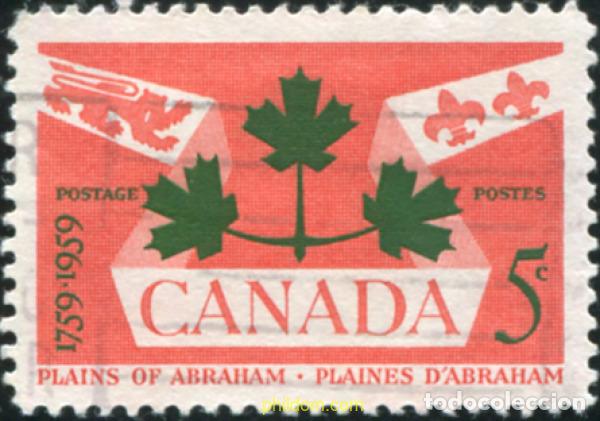 Sellos: 797402 USED CANADA 1959 BICENTENARIO DE LA BATALLA DE LAS PLANICIES DE ABRAHAM DE QUEBEC