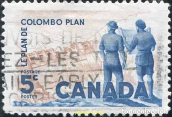 Sellos: 797467 USED CANADA 1961 10 ANIVERSARIO DEL PLAN DE COLOMBO