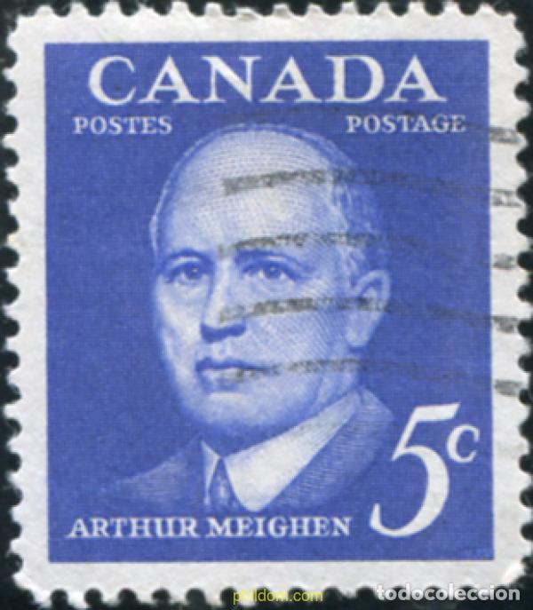 Sellos: 797466 USED CANADA 1961 HOMENAJE A ARTHUR MEIGHEN, HOMBRE DE ESTADO