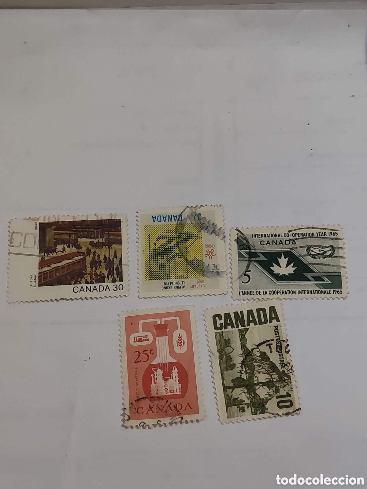 Sellos: 5 sellos variados de Canad&aacute; tem&aacute;ticas diferentes - Foto 1