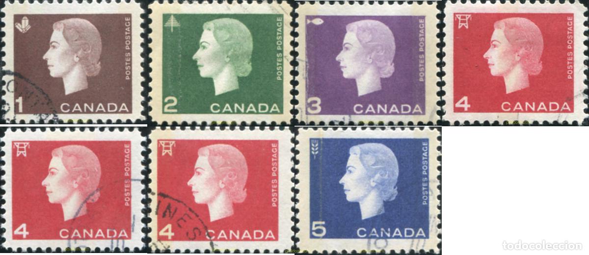 Sellos: 797469 USED CANADA 1962 REINA ISABEL II Y SIMBOLOS DE LAS ACTIVIDADES NACIONALES